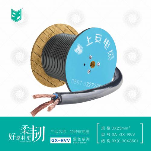 上安电缆黑色系列｜GXRVV软